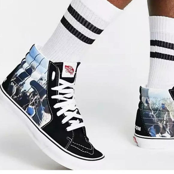 NEW Vans Men's MOCA Frances Stark Sk8-Hi Sneaker In Black Size 11 - Picture 2 of 12